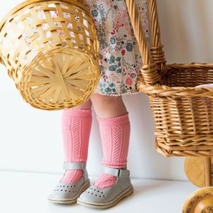 NWT Neman Girl Mary Jane Gray Leather First Walker Shoes "Twig"